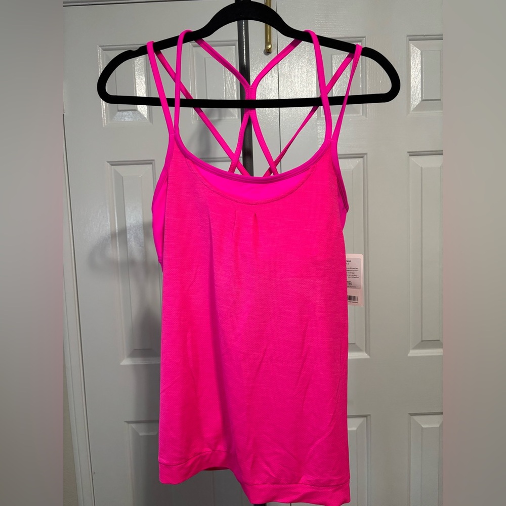 Athleta Bright Pink Strappy Tank Top